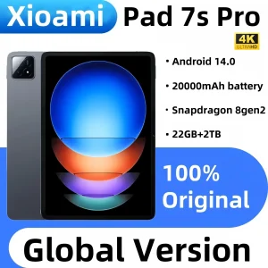 2025 New Original Global Edition Tablet PC Pad 7S Pro Snapdragon 8gen2 Android 14 HD 4K 22GB+2TB 5G Tablet Dual SIM WIFI GPS MI