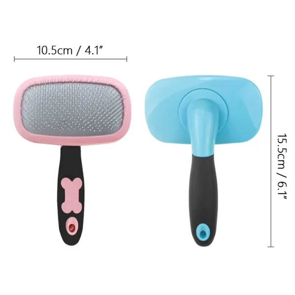 Dog Cats Needle Comb Pet Hair Removal Brush Puppy Beauty Grooming Skin Care Pet Deshedding Products 360° Brush Head Rotation - Image 3