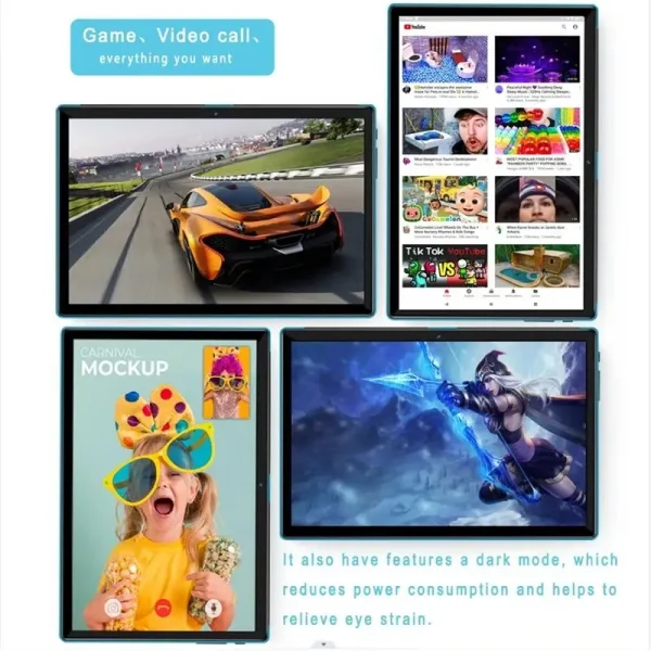 2025 Tablet PC New 10.1 Inch Tablets 4G LTE Android 13 Phone Call 8GB RAM 256GB ROM Dual GPS Bluetooth WiFi Google - Image 3