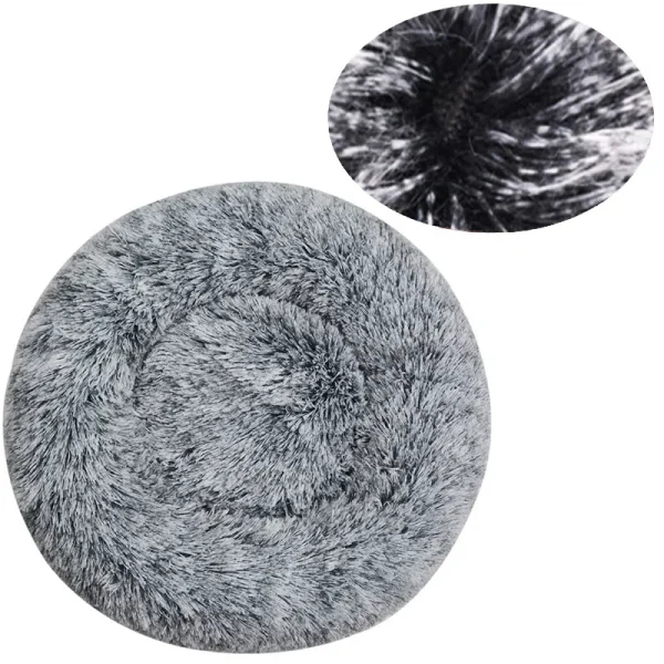 40-90cm Round Pet Bed for Large Dog Bed Super Soft Cat Bed Long Plush Dog House for Medium Dog House Winter Warm Sleeping - Image 9