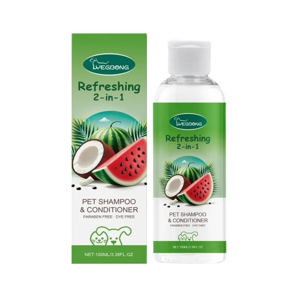 YEGBONG Refreshing 2-In-1 Pet Shampoo And Conditioner Itch Skin Moisturizing Dirt Odor Removal  Conditioner Dog Shower Gel - Image 6