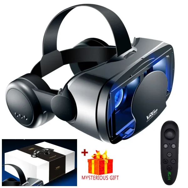 VRG Pro VR Glasses Virtual Reality Headset Devices Viar 3D Helmet Goggles Lenses Smart For Smartphone Cell Phone With Controller - Image 8
