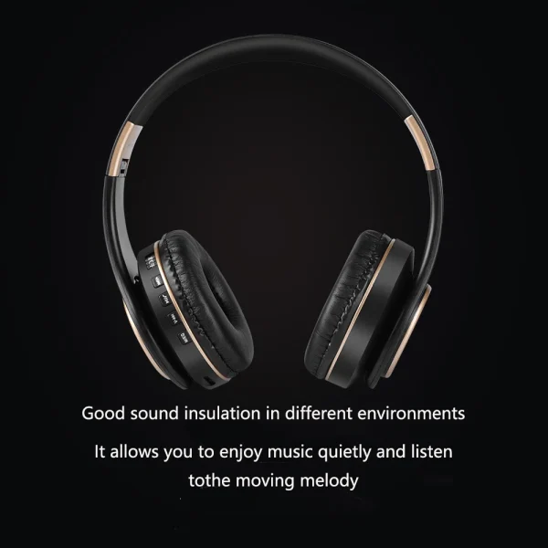 T8 Earphones Bluetooth Wireless Gaming Headphones for Pc Audio Headset Sale Collapsible Over-ear With Cable and Mic Hearing Aids - Image 3