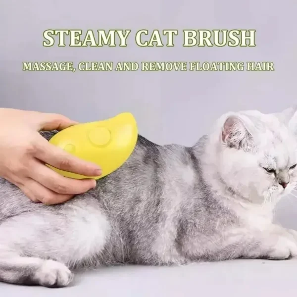 Cat Dog Steamy Brush Steam Brush Electric Sprayer for Massage Pet Grooming Tool Shedding 3 in 1 Electric Sprays Massage Combs - Image 2
