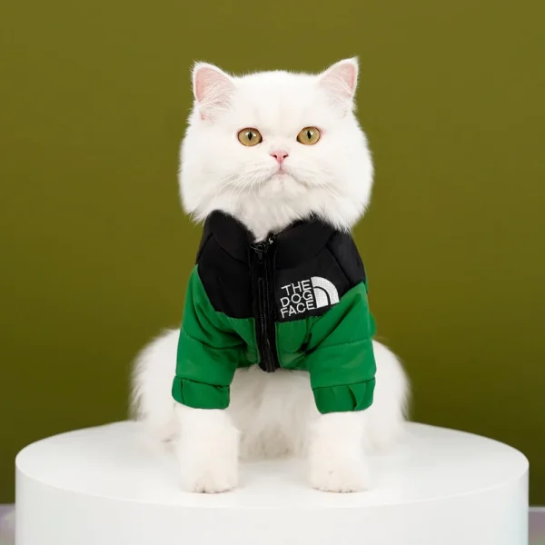 Winter Warm Cat Jacket for Medium Small Cats Cotton French Bulldog Dogs Winter Clothes Windproof Coat Puppy Pet Outfits - Image 8
