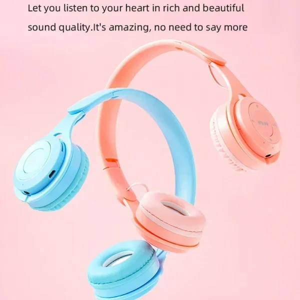 Bluetooth Headset 5.0 Bluetooth Headset Folding Wireless Sports Earphone Gaming Headsets Over-ear Headphones for Android ios - Image 5