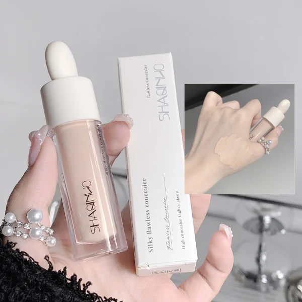 Flawless Finish Liquid Concealer Full Coverage for Blemishes Dark Circles & Freckles Smooth Application Long-Lasting, - Image 8