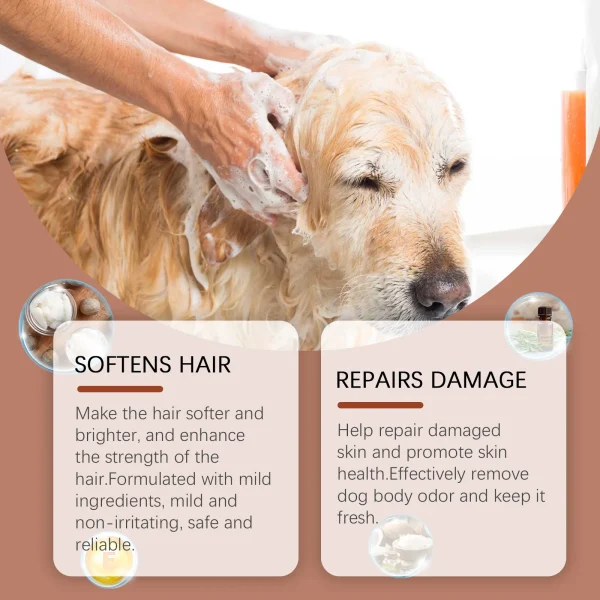 Puppy Shampoo Mite Dirt Removal Moisturizing Shampoo Smooth Cat Hair Anti Itching Foaming Deodorant PH Balanced Pet Conditioner - Image 5