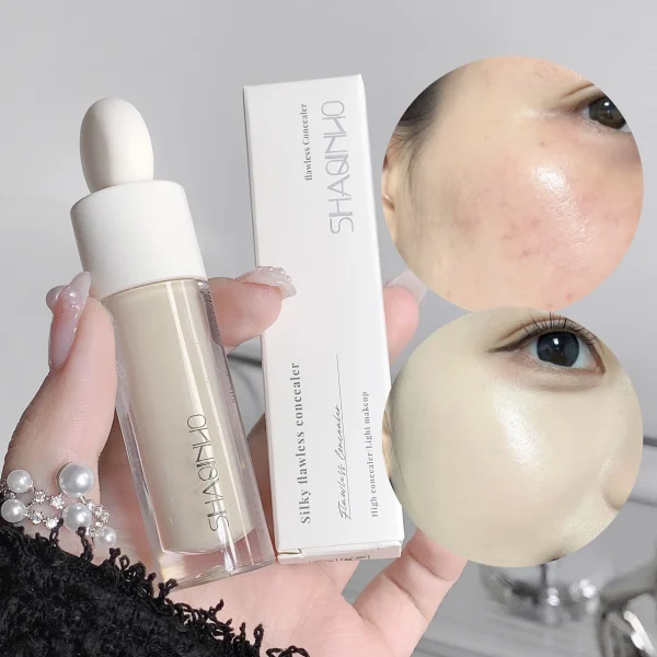 Flawless Finish Liquid Concealer Full Coverage for Blemishes Dark Circles & Freckles Smooth Application Long-Lasting, - Image 2