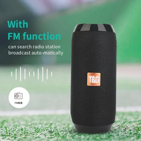 Portable Speaker Wireless  Bluetooth-compatible Subwoofer Outdoor Waterproof Loudspeaker Stereo Surround Support FM RadioTF - Image 3