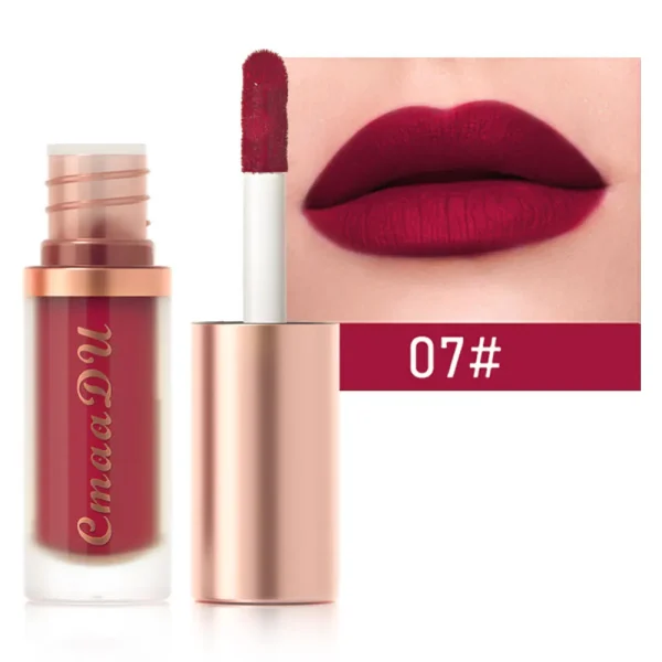 1pcs Waterproof Matte Velvet Lip Glaze Moisturizing Long Lasting Non-stick Cup Not Easy To Fade Lip Gloss Lipstick Makeup - Image 7