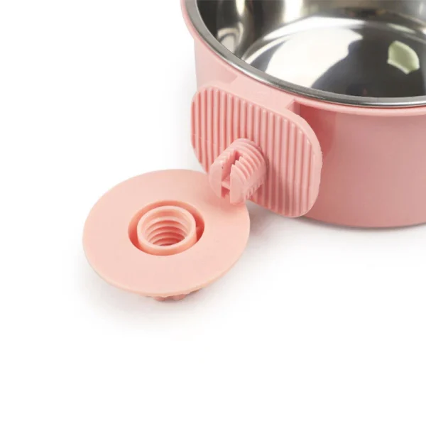 Pet Food Bowl Hanging Stainless Steel Pet Bowl Dogs Cats The 2-in-1 design is detachable Supplies Fixed Cat Bowl Crate Drinking - Image 5