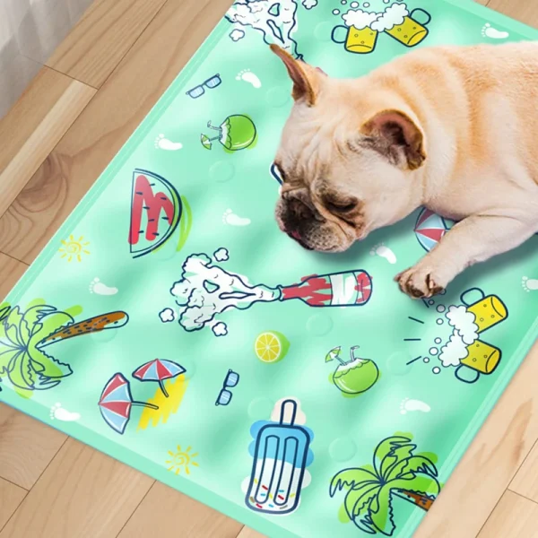 Summer Pet Cooling Mat Breathable Ice Blanket for Dogs Cats Pets Sleep Cold Bed Washable Ice Silk Pads Cushion Pet Accessories - Image 3