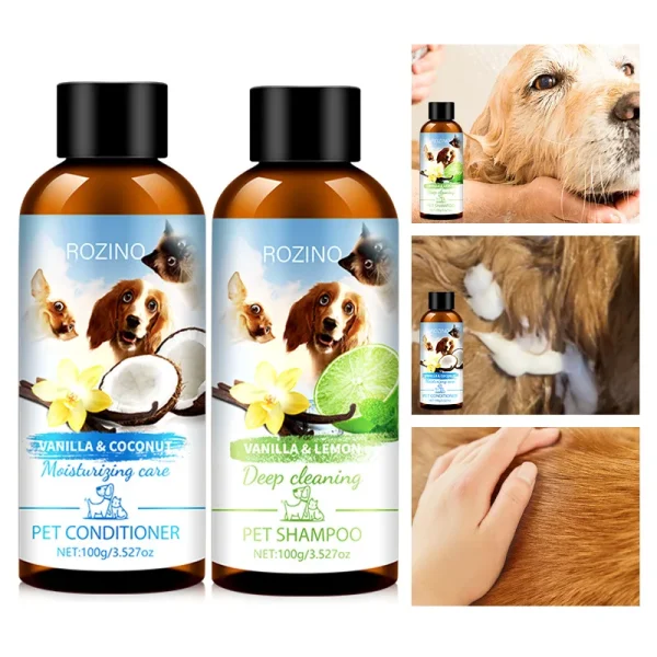 Pet Shower Gel and Conditioner Combo Pack, Perfect Clean Shampoo and Conditioner, Chemical Free, for Pets Cats and Dogs - Image 4