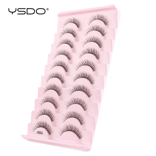YSDO Half Eyelashes 3/10 pairs Natural Full False Eyelashes 3d Lashes  Cat Eye Fake Eyelashes Extension Faux Cils Makeup Tools - Image 9