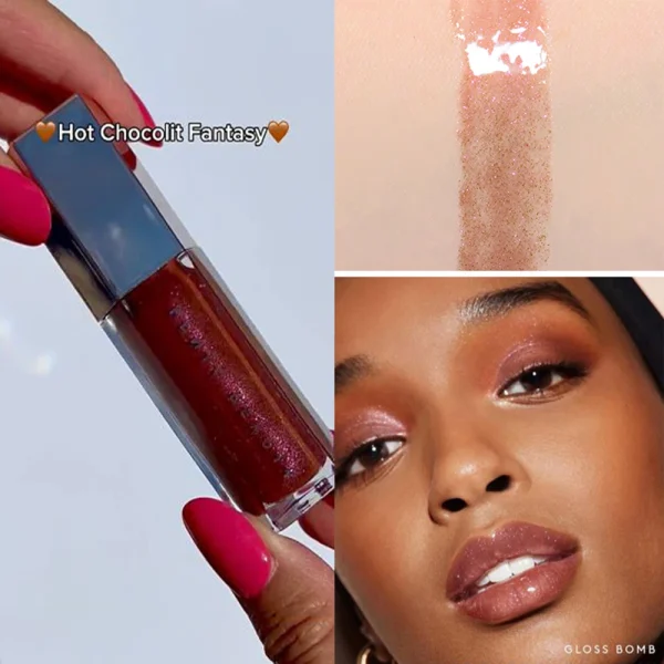 FB Gloss Bomb Cream Heat High Shine Lip Gloss Glitter Moisturizing Plumper Long Lasting Liquid Lipstick 9ml - Image 19
