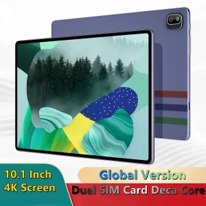 2025 New Tablet PC 10.1 Inch Android 12 Tablets 4G Network Dual SIM Deca Core 6GB RAM 128GB ROM 4G Network AI Speed-up Tablette