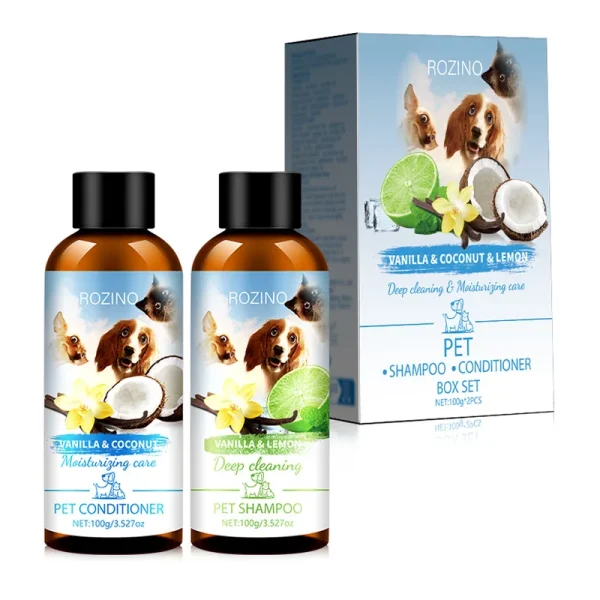 Pet Shower Gel and Conditioner Combo Pack, Perfect Clean Shampoo and Conditioner, Chemical Free, for Pets Cats and Dogs - Image 7