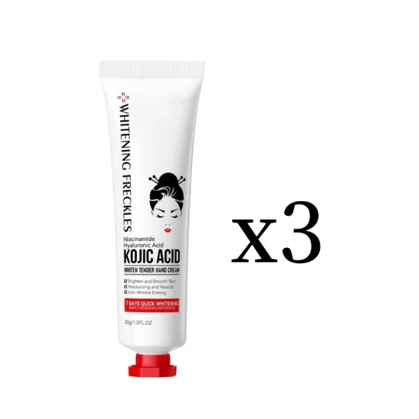Kojic Acid Cream Fade Dull Hand Body Fast Smooth Nourish Lotion Lightening Dark Skin Brightening Moisturizing Bleaching Cream - Image 8