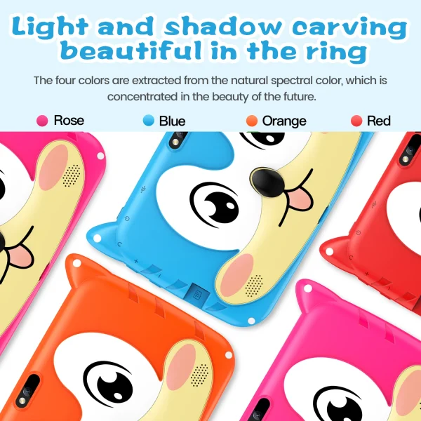 2025 New 7 Inch Kids Tablets Android 13 Quad Core 4GB RAM 64GB ROM 5G WiFi Bluetooth Google Learning Education Tablet PC 4000mAh - Image 6