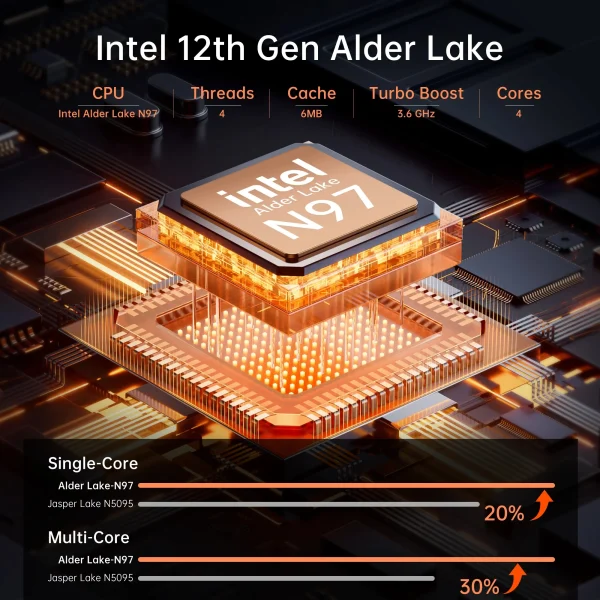 ACEMAGIC 15.6" Ultra Slim Laptop 16GB RAM 512GB SSD Intel N97 Notebook Gamer 1920*1080 Display Office Study Computer Windows 11 - Image 2