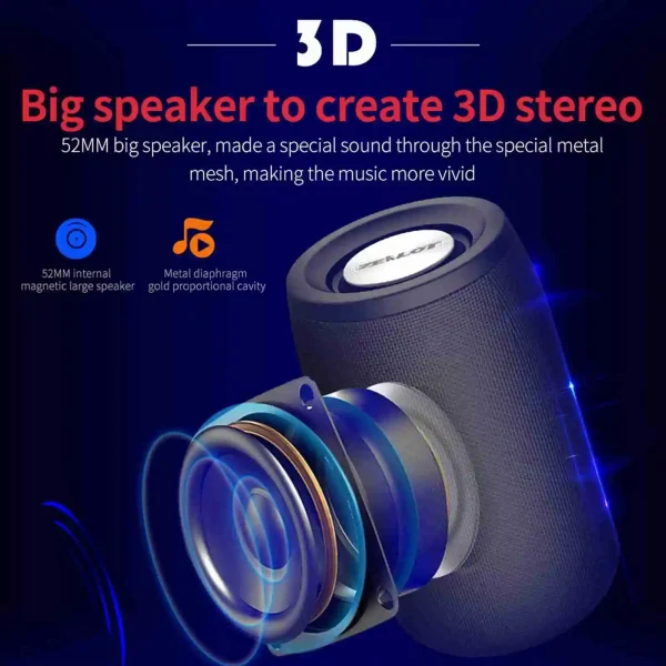 Outdoor Sound Box  S32 Speaker Portable Wireless Bluetooth Speaker 5W Lower Power Consumption Subwoofer for Indoor Outdoor - Image 4
