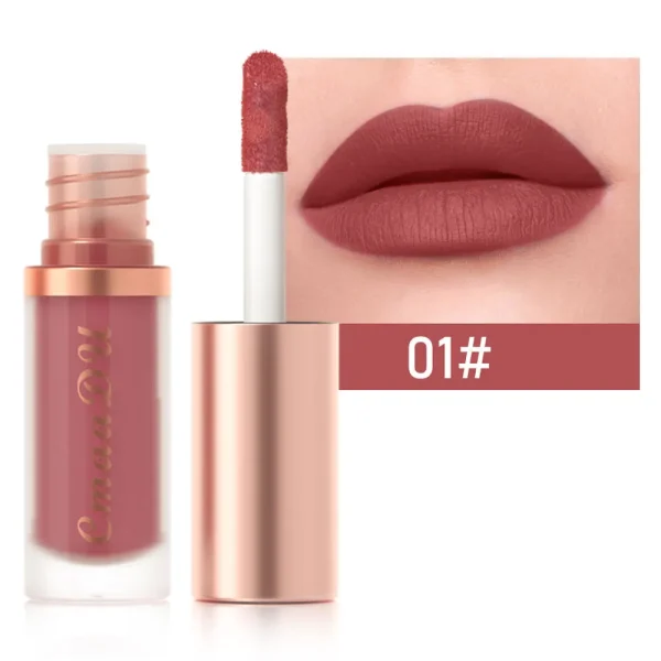 1pcs Waterproof Matte Velvet Lip Glaze Moisturizing Long Lasting Non-stick Cup Not Easy To Fade Lip Gloss Lipstick Makeup - Image 15