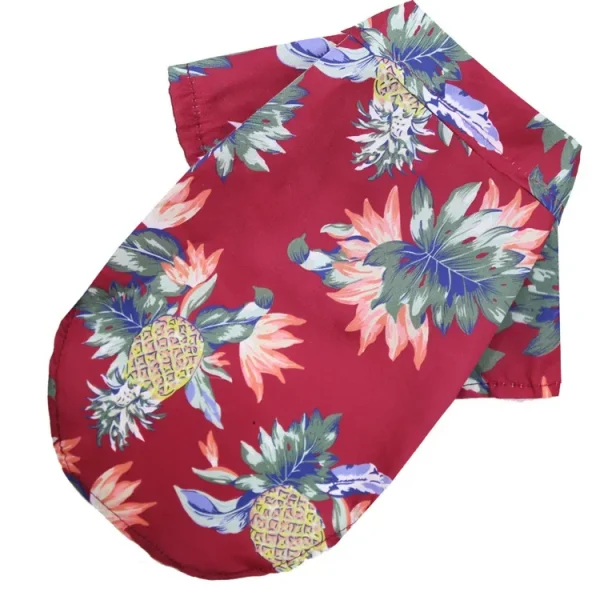 Pet Cat T-Shirts Hawaiian Beach Style Thin Breathable Summer Dog Clothes for Small Dogs Chihuahua Yorkies Poodle Puppy Cat Vest - Image 8