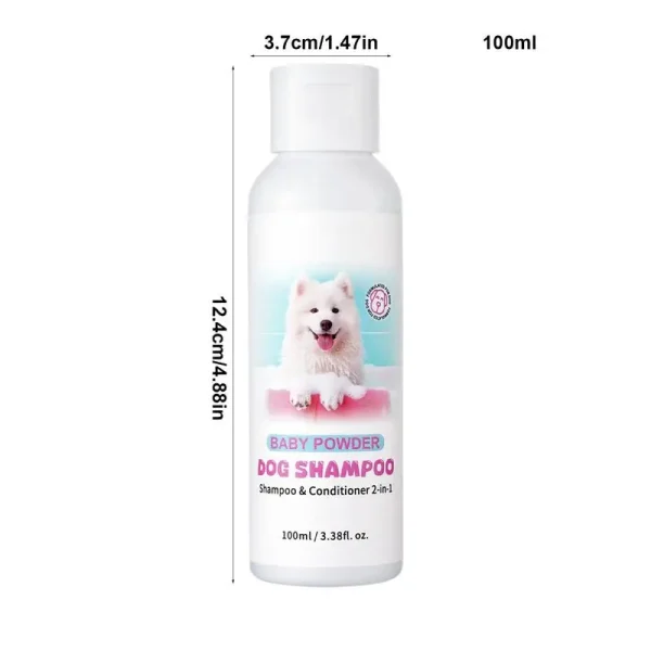 Shampoo And Conditioner For Dogs 100ml Puppy 2 In 1 Deep Cleansing Shampoo And Conditioner Long-Lasting Fragrance Rich And - Image 5