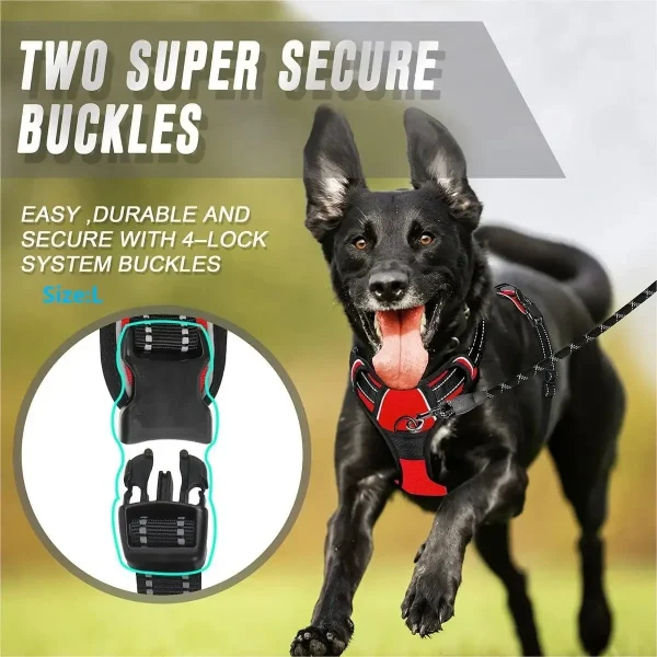 Dog Collars Harness Big Vests Leash Pet Shop Everything for Dogs Leather Puppy Accessories Medium Small Set - Image 5