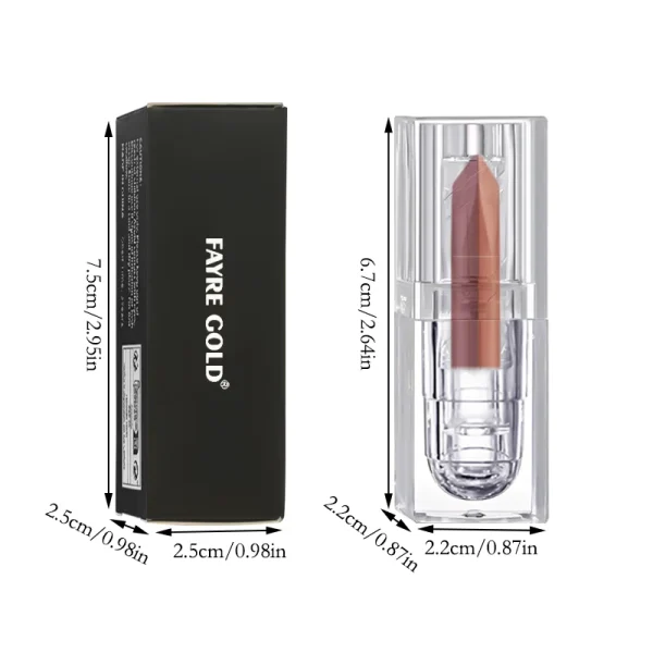 Orange Lipstick Lip Glaze Silky Smooth Matte Lip Gloss Carrot Bright Color Lasting Lip Stick Sexy Women Cosmetics Makeup Product - Image 6