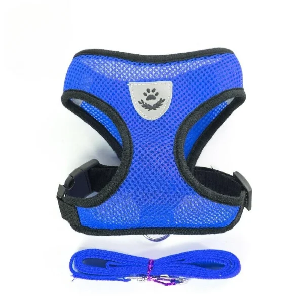 Cat Dog Harness with Lead Leash Adjustable Vest Polyester Mesh Breathable Harnesses Reflective sti for Small Dog Cat accessories - Image 6