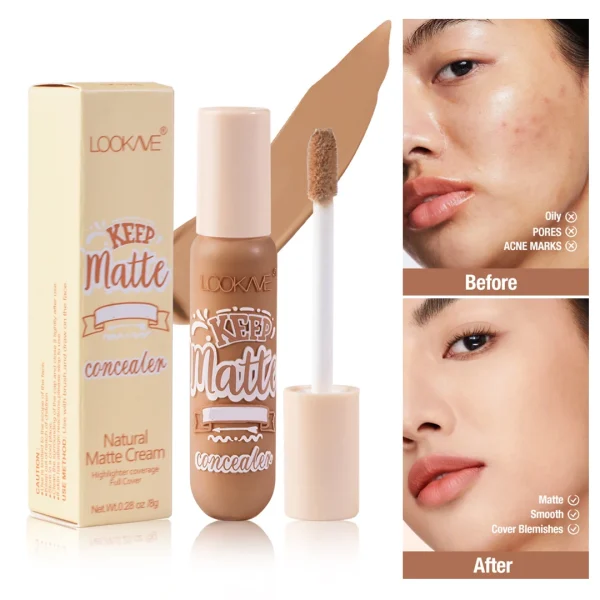 Liquid Concealer Stick Foundation Cream 6 Color Moisturizing Full Coverage Acne Dark Circle Natural Matte Concealer Cream Makeup - Image 5