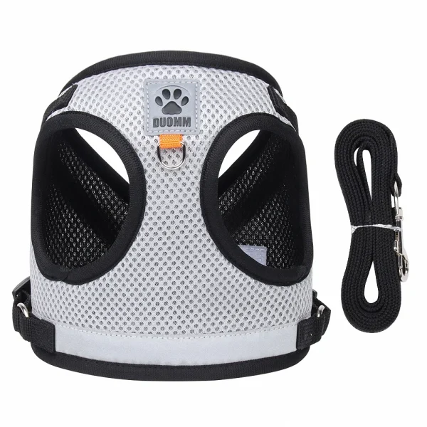 Cat Harness with Leash Set Breathable Summer Mesh Cats Dogs Harness Vest Reflective Pet Cat Chest Straps Kitten Small Dog - Image 10