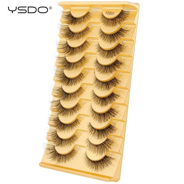 YSDO Half Eyelashes 3/10 pairs Natural Full False Eyelashes 3d Lashes  Cat Eye Fake Eyelashes Extension Faux Cils Makeup Tools - Image 13