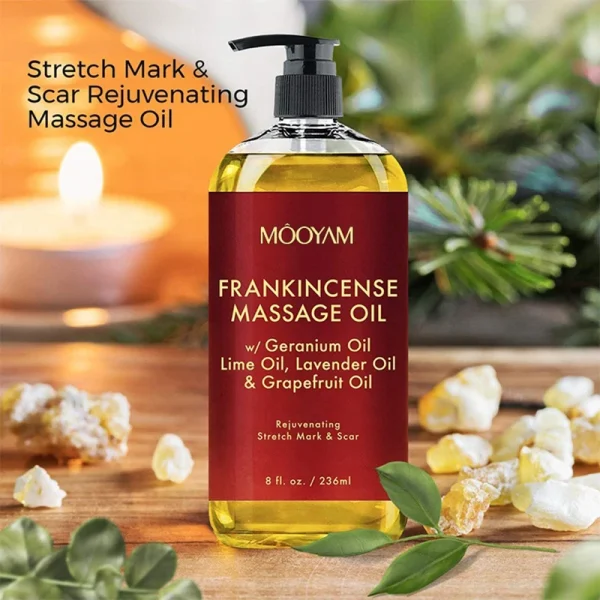 100% Pure Natural Organic Lavender Relaxing Anti Cellulite Body Skin Massage Body Oil Sore Muscle Massage Oil Frankincense Oil - Image 5