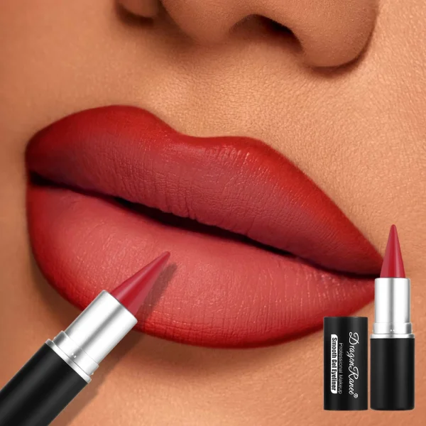 Matte Lip Liner, Long-Lasting and Durable, Automatic Rotating Wax Texture, Suitable for All Skin Types, Multi-Purpose, Suitable for Eyeliner Holiday Party Lipstick - Image 2