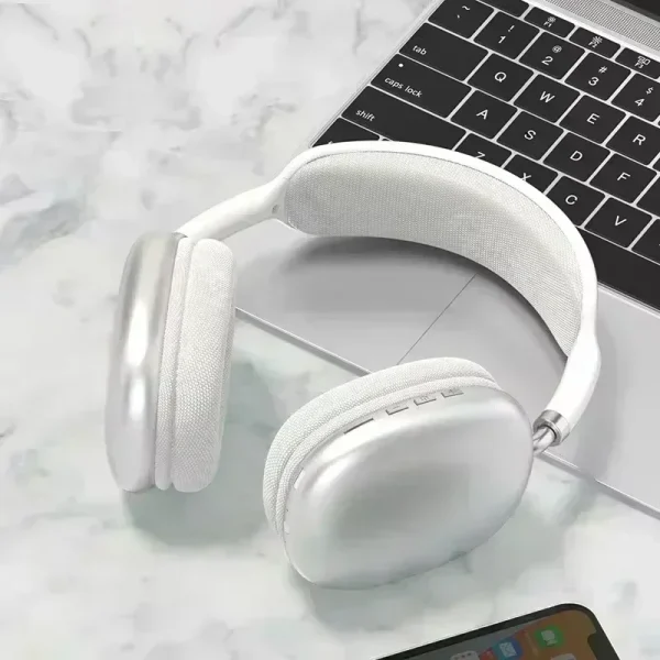 New P9Pro Max Wireless Bluetooth Headphones Noise Cancelling Mic Over Ear Sports Gaming With TF Card Slot Headset Earphone - Image 6