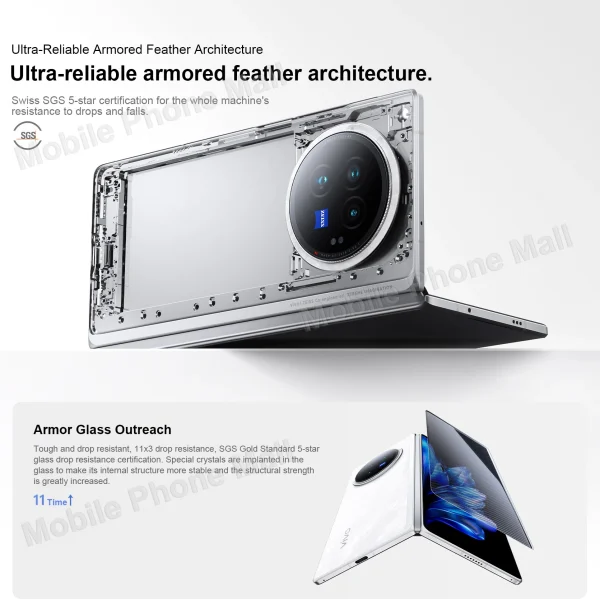 2024 Original Vivo X Fold 3 5G Foldable Phone 8.03 Inch 120Hz AMOLED Folded Screen Snapdragon 8 Gen 2 Camera 50MP NFC Smartphone - Image 2