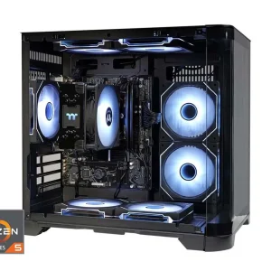 YEAH MAGIC Gaming Desktop AMD Ryzen 5 5600GT 3.9GHz 16GB(8G*2) DDR4 3200 1T NVME SSD ARGB 7 Fans Win 11 Home Gamer Desktop Compu