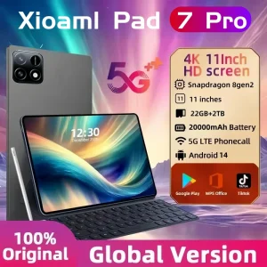 MI Pad 7 pro 2025 11 Inch 4K Android Tablet Snapdragon 8 Gen 2 22GB RAM 2TB Storage 5G Dual SIM WiFi GPS Tablet