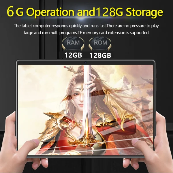 2025 Gobal Version Android Tablet Pc 10.1 Inch Android 10 6GB 128GB Deca Core Google Play WPS 5G WIFI Bluetooth Hot Sales Laptop - Image 3