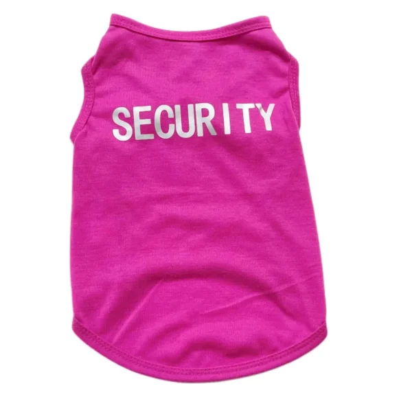 Security Clothing for Dogs Summer Pet Clothes Vest for Small Dogs Chihuahua Yorkshire Puppy Cats Low Price Pets T-shirt Costume - Image 8