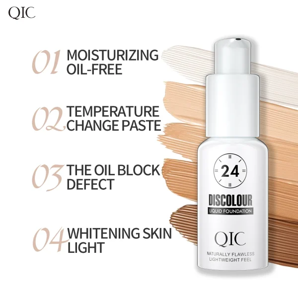 Foundation Magic Color Changing Foundation Liquid Soft Matte Long Lasting Hydrating Makeup Base - Image 4