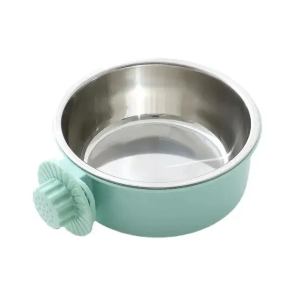 Pet Food Bowl Hanging Stainless Steel Pet Bowl Dogs Cats The 2-in-1 design is detachable Supplies Fixed Cat Bowl Crate Drinking - Image 9