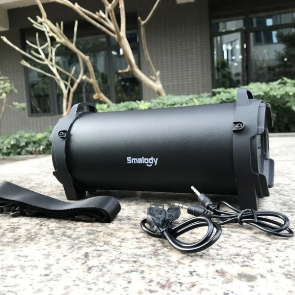 USB Rechargeable Portable Wireless Boombox 5H Playtime BT Boombox Speaker Loud BT Speaker with 3.5mm AUX Input Jack MP3/USB Port - Image 4