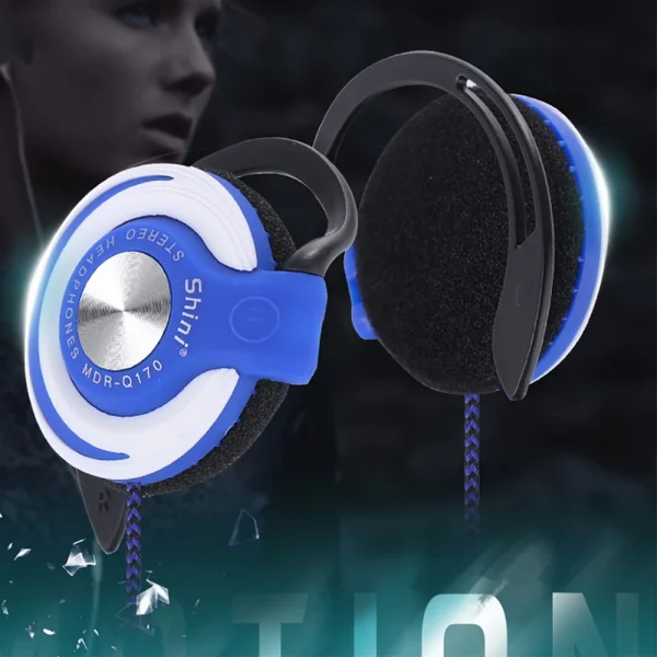 Q170 Universal 3.5mm Wired Headphones HIFI Heavy Bass Headset Over-ear Adjustable Ear Hook Earphones Music Earphone - Image 5
