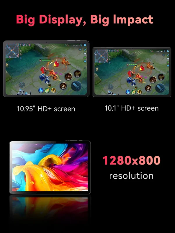 Cubot TAB 70, 2025 New Tablet Android 14, Octa-Core, 16GB RAM(6GB+10GB), 128GB ROM, 10.95" HD+ Screen, 8200mAh, GPS, Face ID - Image 3