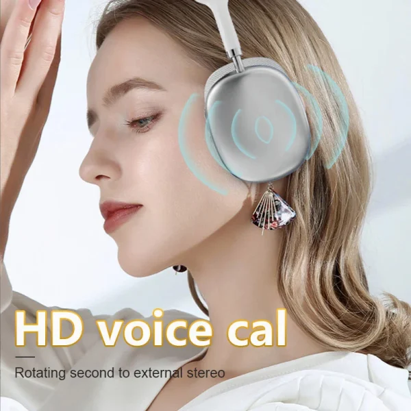 NEW P9 Pro Max Air Wireless Bluetooth Headphones Noise Cancelling Earphones Mic Pods Over Ear Sports Gaming Headset For Apple - Image 5