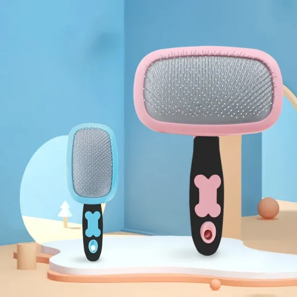 Dog Cats Needle Comb Pet Hair Removal Brush Puppy Beauty Grooming Skin Care Pet Deshedding Products 360° Brush Head Rotation - Image 6
